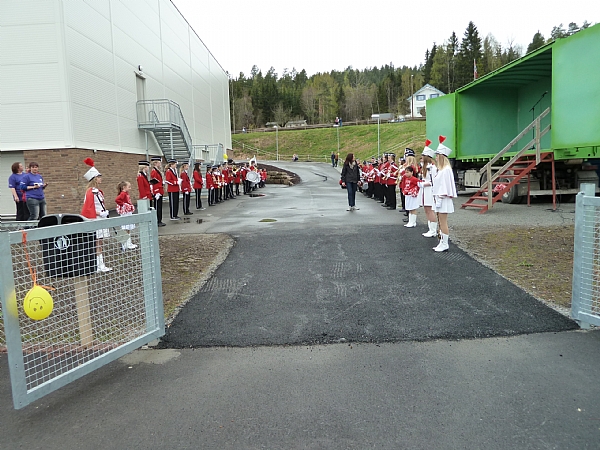 Foto Tor Rolandsen.

Da er vi klare til  ta imot de beskende korps.